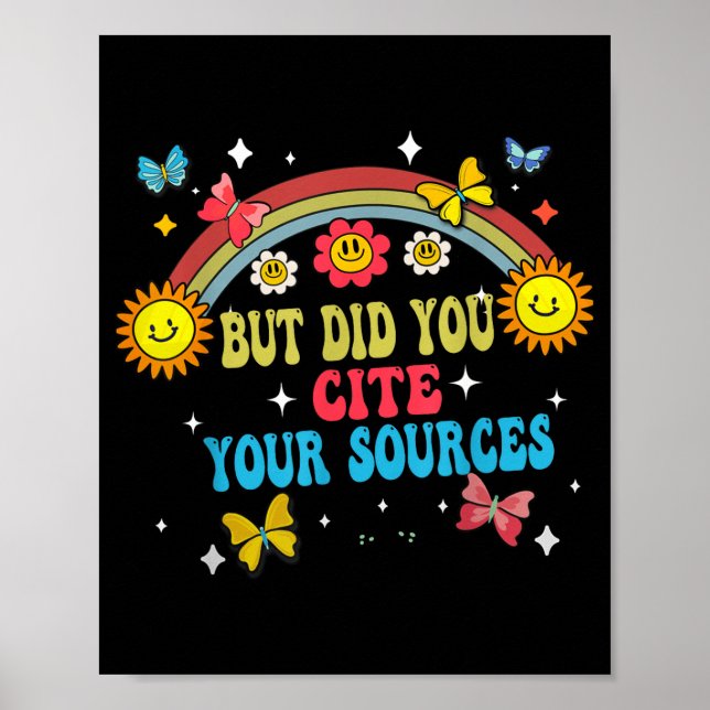 Affiche Funny Joke But Did You Cite Your Sources Funny Quo (Devant)