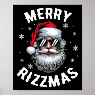 Affiche Funny Joyeux Rizzmas Sigmas Enfants Ados École Chr