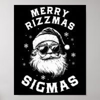 Funny Joyeux Rizzmas Sigmas Enfants Ados École Chr