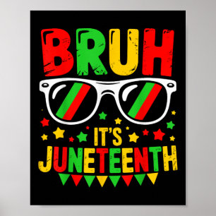 Affiche Funny JunetDix Garçons Ados Enfants Bruh Son Junet