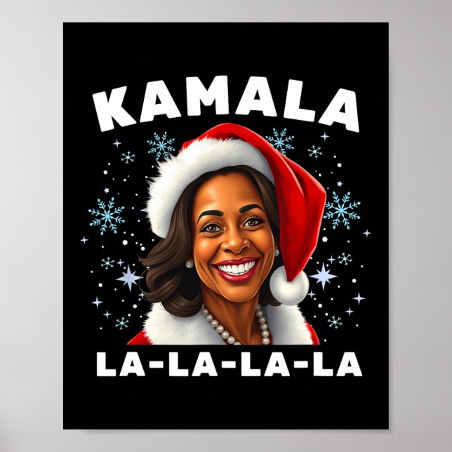 Affiche Funny Kamala Harris 2024 Christmas Comma La Men Wo (Devant)