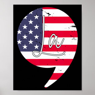 Affiche Funny Kamala Harris 2024 Président Comma La Americ