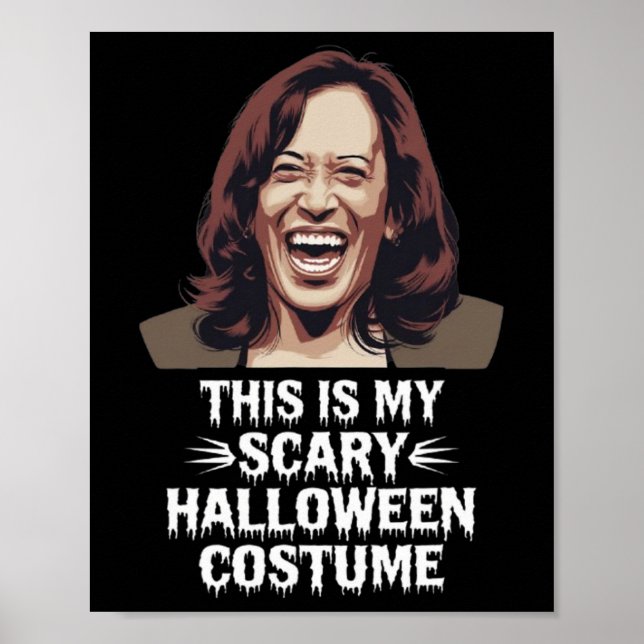 Affiche Funny Kamala Harris C'Est Mon Scandale Halloween C (Devant)