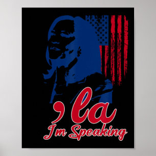 Affiche Funny Kamala Harris Comma La Im Parler