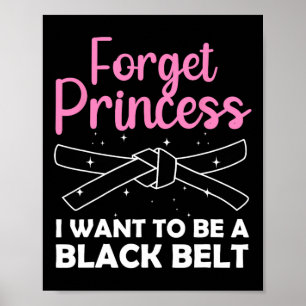 Affiche Funny Karate Design Pour Femmes Filles Ceinture No