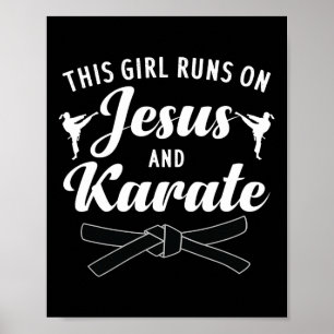 Affiche Funny Karate Design Pour Femmes Filles Karate Mart