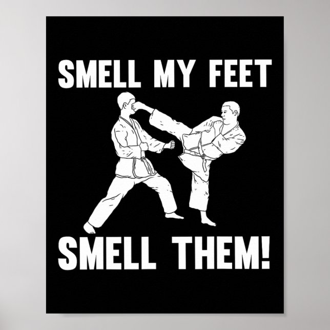 Affiche Funny Karate Design Pour Hommes Femmes Karate Mart (Devant)