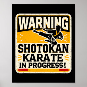 Affiche Funny Karate Fighter Martial Arts Shotokan Karatek