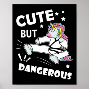 Affiche Funny Karate Girl Anniversaire Gift Shirt mignonne