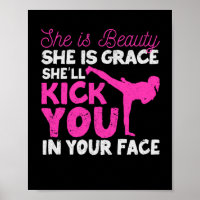 Funny Karate Girl Tae-Kwon Do She Is Beauty