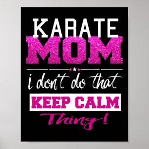 Affiche Funny Karate Maman T shirt Meilleure mère