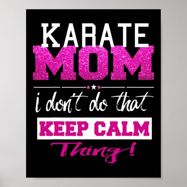 Affiche Funny Karate Maman T shirt Meilleure mère (Devant)