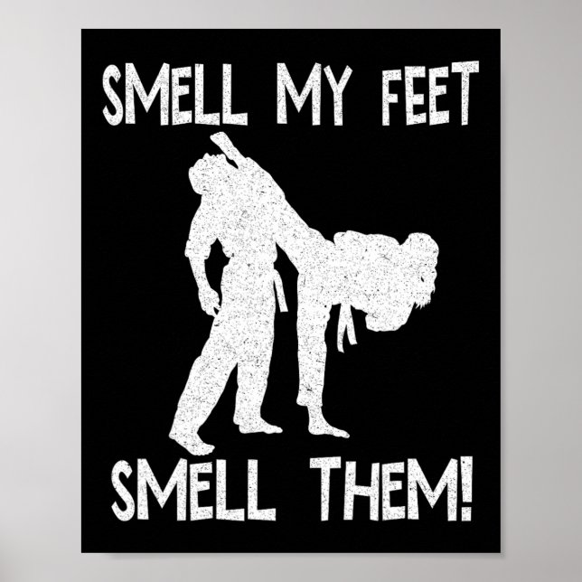 Affiche Funny Karate Sent Mes Pieds Les Sentent Pour Les H (Devant)