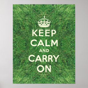 Affiche Funny keep calm and carry on