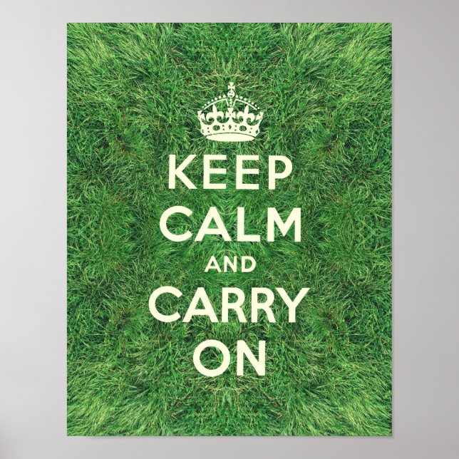 Affiche Funny keep calm and carry on (Devant)