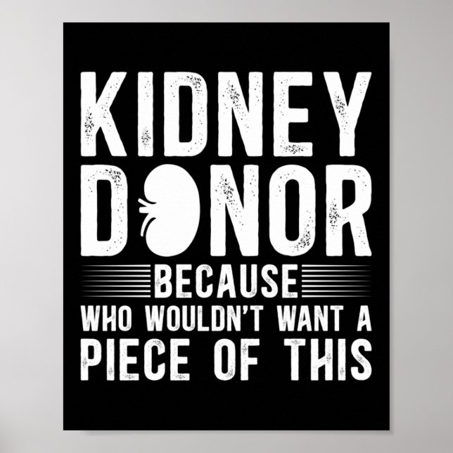 Affiche Funny Kidney Sensibilisation des donneurs Lon de t (Devant)