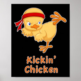 Affiche Funny Kids Karate Cadeau Jeune Karate Kickin' Chic