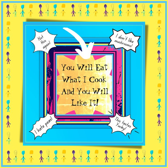 Affiche Funny Kitchen Wall Art (Créateur téléchargé)