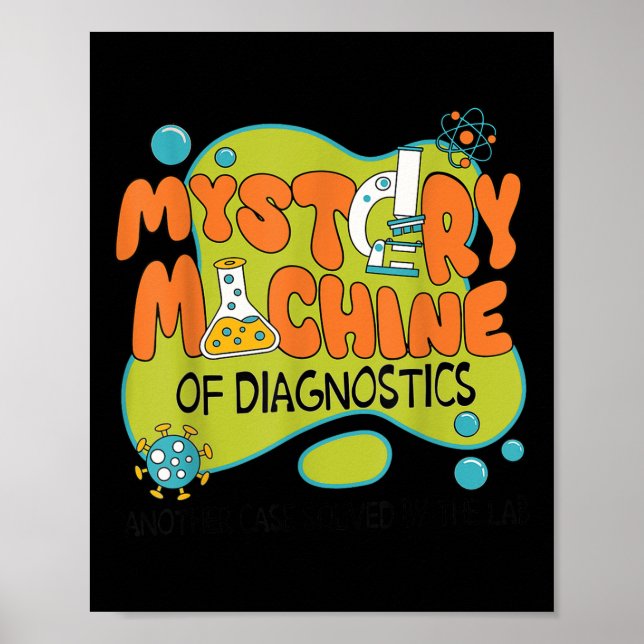 Affiche Funny Lab Week 2025 Retro Mystery Machine De Diagn (Devant)