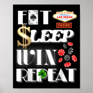 Affiche Funny Las Vegas Casino Trip Party Couple Famille M