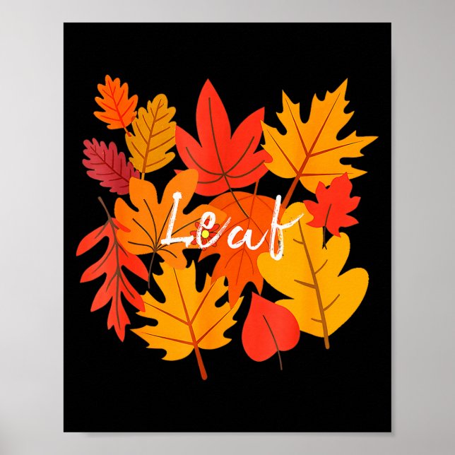 Affiche Funny Leaf Blower Fall Couple Halloween Costume Gi (Devant)