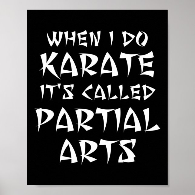 Affiche Funny Leg Arm Pied Amputé Karate Martial Partiel (Devant)