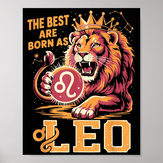 Affiche Funny Leo Birthday Quote Astrology Horoscope Gift  (Devant)