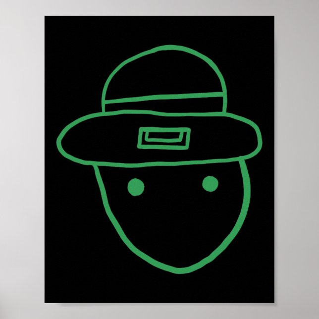 Affiche Funny Leprechaun Amateur Sketch meme Irish St Part (Devant)