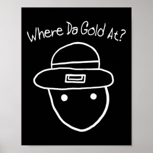 Affiche Funny Leprechaun Amateur Sketch meme Irish St Part