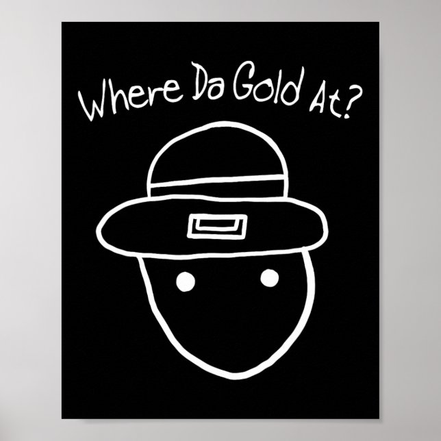 Affiche Funny Leprechaun Amateur Sketch meme Irish St Part (Devant)