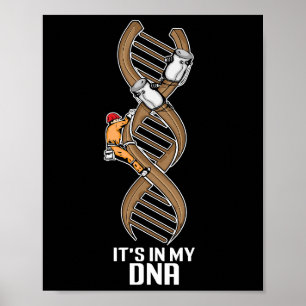 Affiche Funny Lineman Cadeau Père Câble électrique Linéair