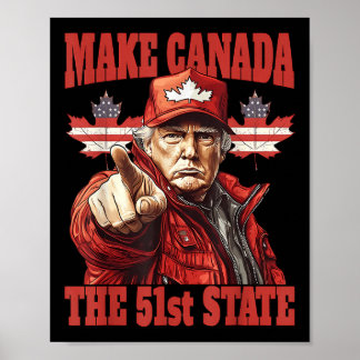 Affiche Funny Make Canada 51e État