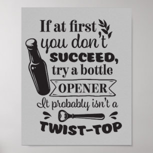 Affiche Funny Mancave mot art