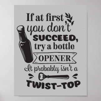 Affiche Funny Mancave mot art