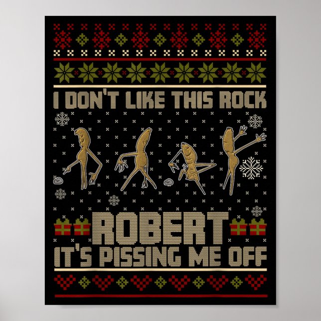 Affiche Funny Marcus The Worm I Don't Like This Rock Ugly  (Devant)