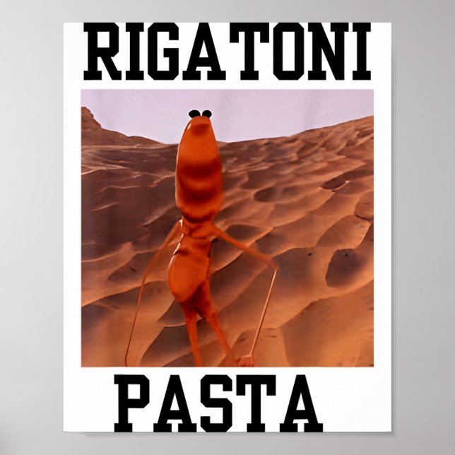Affiche Funny Marcus The Worm Rigatoni Pasta Robert Meme T (Devant)