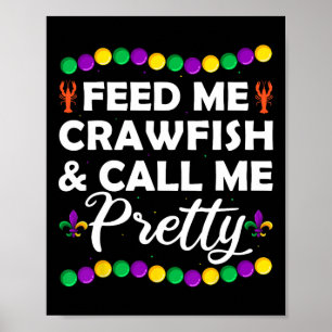 Affiche Funny Mardi Gras Craw-fish Festival Vêtements