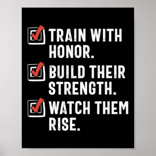 Affiche Funny Martial Arts Enseignant Karate Instructeur S