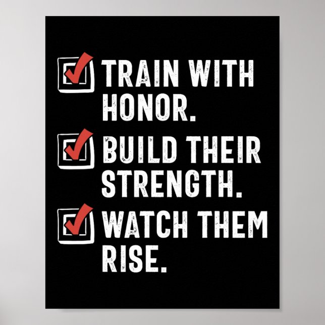 Affiche Funny Martial Arts Enseignant Karate Instructeur S (Devant)