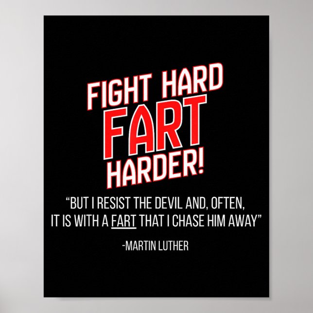 Affiche Funny Martin Luther Reformation Quote  (Devant)