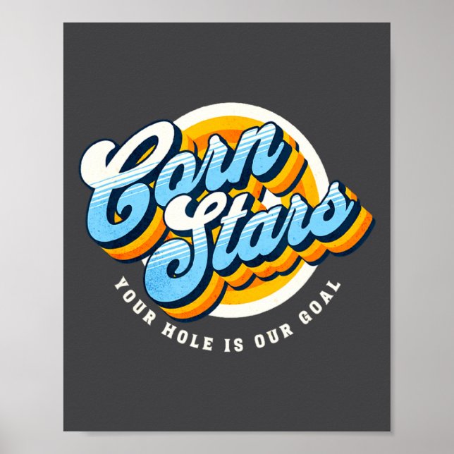 Affiche Funny Matching Cornhole Uniforms Corn Stars Cornst (Devant)