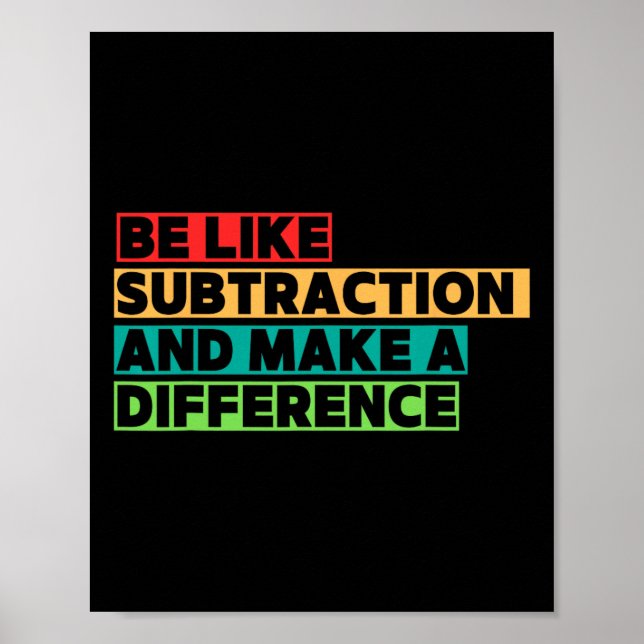Affiche Funny Math Teacher Math Lover Quotes Student Mathe (Devant)