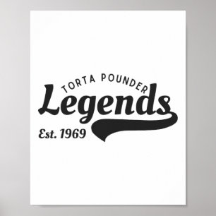 Affiche Funny Mexicain Latino Pounder Torta Légendes Cinco