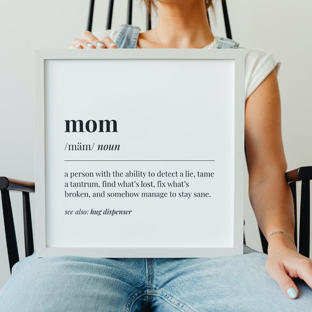 Affiche Funny Mom Definition (Créateur téléchargé)