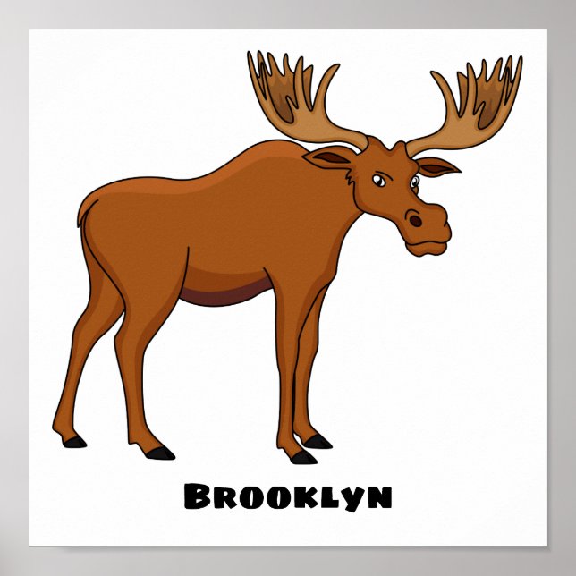 Affiche Funny moose (Devant)