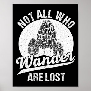 Affiche Funny Morel Mushroom