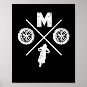 Affiche Funny Moto Cross Dirt Vélo Motocross