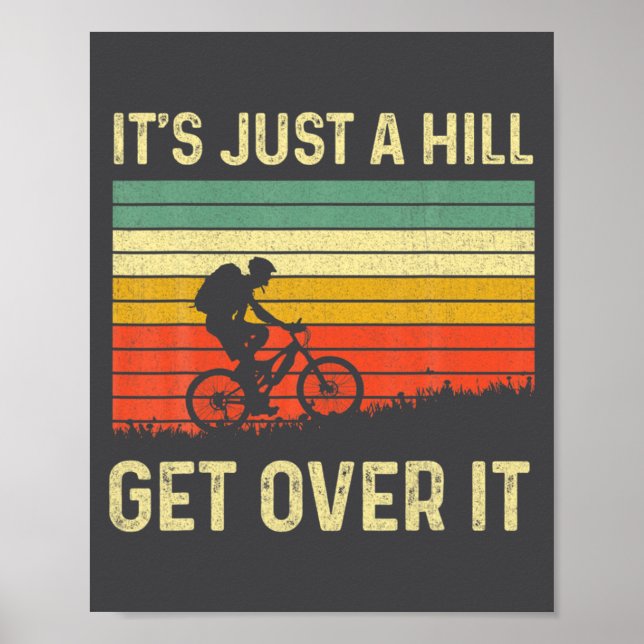 Affiche Funny Mountain Biking Design For Men Women Trail R (Devant)