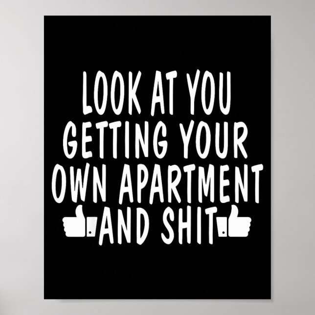 Affiche Funny New Apartment House Warming Gift  (Devant)