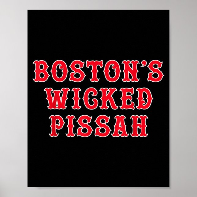Affiche Funny New England Boston's Wicked Ah  (Devant)